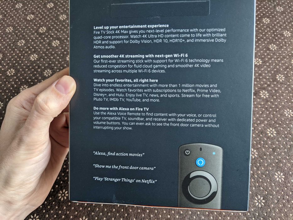 ТВ-приставка Amazon Fire TV Stick 4K MAX HDR 60FPS