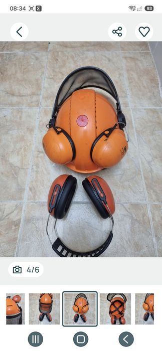 Оригинална STIHL каска с плафони за обезшумяване