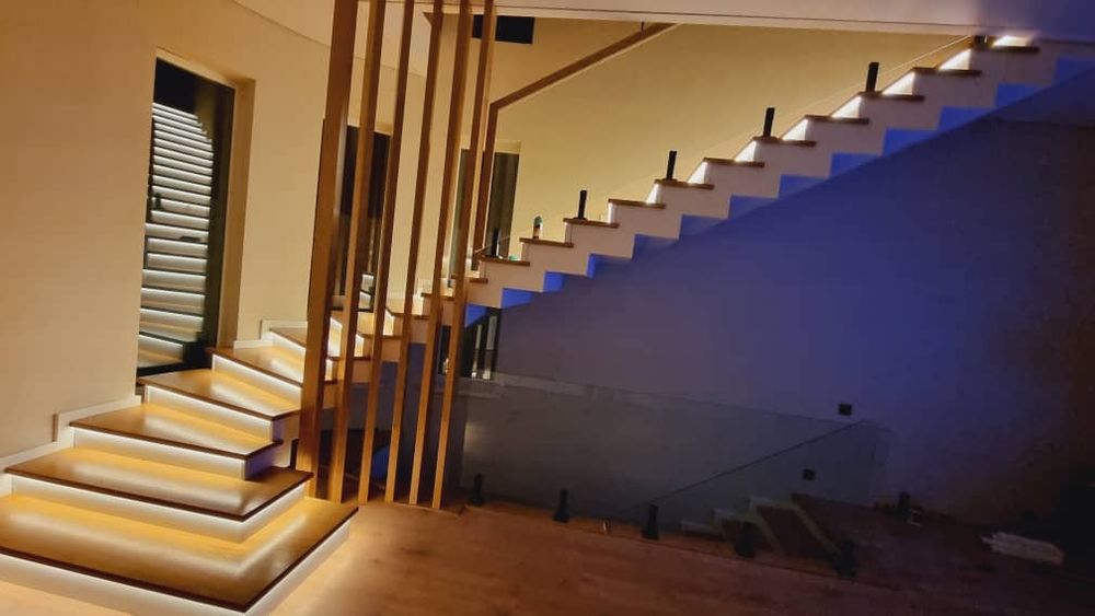 Лестница подсветка с гарантиец