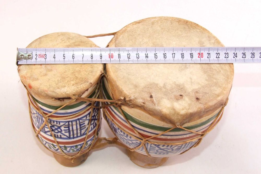 Toba,Tarabana dubla traditionala, arabeasca, ceramica, NOUA - 6 poze