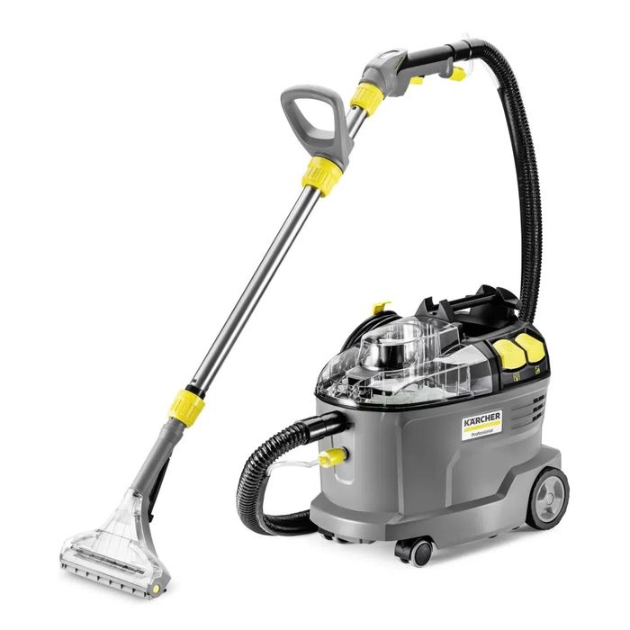 Închiriez aspirator injecție-extracție Karcher Puzzi 8/1 tapițerie, saltele, canapele, scaune, auto, posibilitate livrare la domiciliu contra-cost