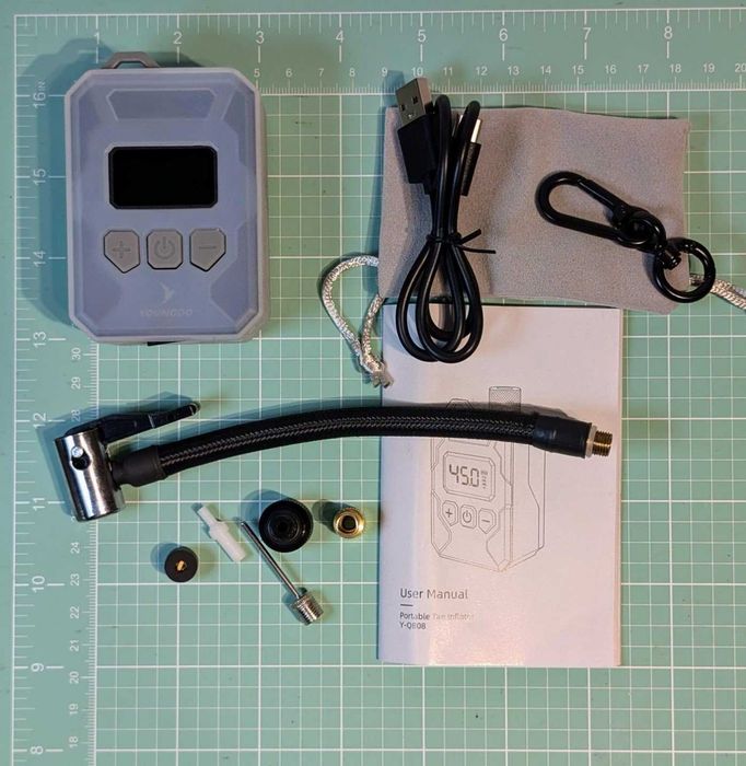 YOUNGDO 150PSI мини помпа за велосипед, мотор с дигитален манометър