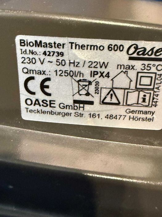 Filtru extern Oase BioMaster Thermo 600
