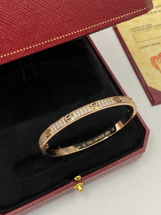Brățară Cartier LOVE 16 Rose Gold 24K Slim Diamond