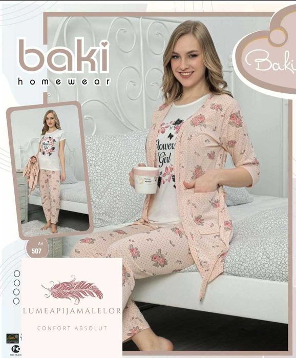 Vand pijama dama 3 piese L-XL