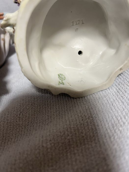 Колекционерска порцеланова двойка E&A Muler,Germany