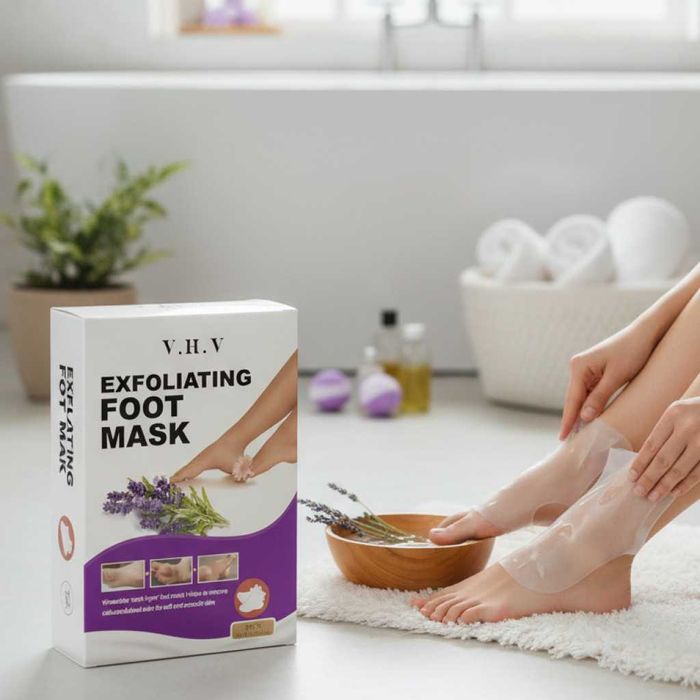 Ексфолираща маска за крака V.H.V премахва грубата кожа и мазолите само