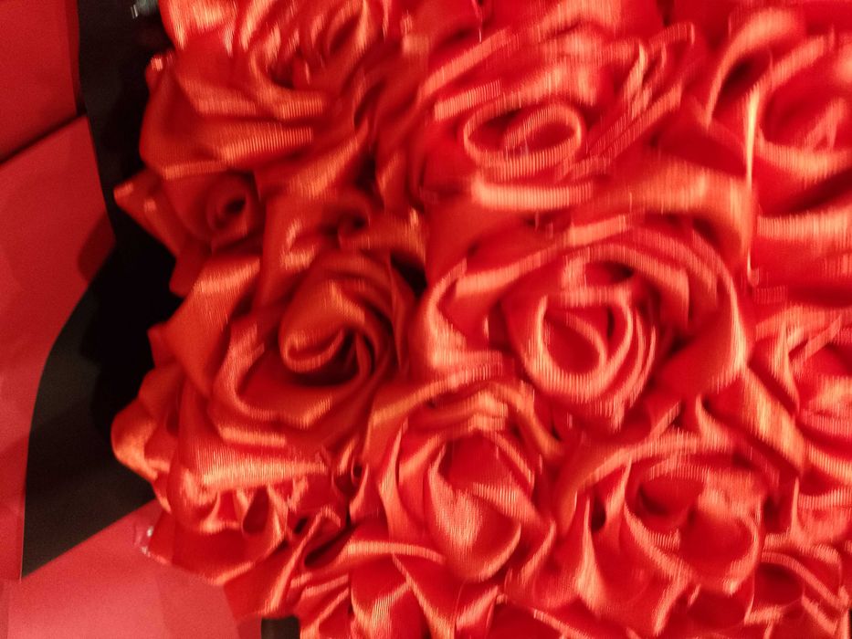 Букет от платнени рози