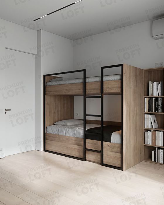 Кровать Двухъярусная, Современная, Kravat, ikki etajli, loft, matras