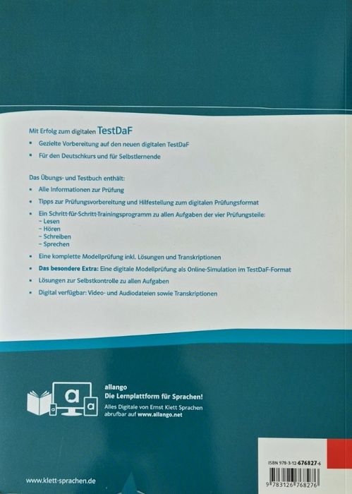 Mit Erfolg zum digitalen TestDaF – Übungs- und Testbuch B2/C1 – Klett