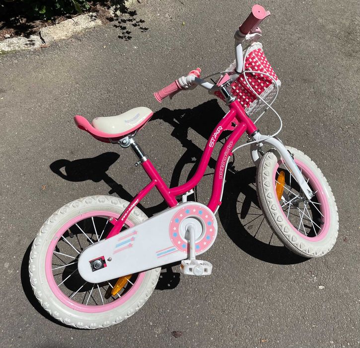 Bicicletă Copii / Fete ROYAL BABY STAR GIRL, Roți 14 inch - Stare Excelentă