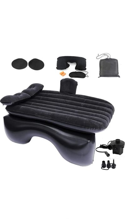 Saltea auto 135*85*45 cm, negru - Nou! Garanție 2 ani