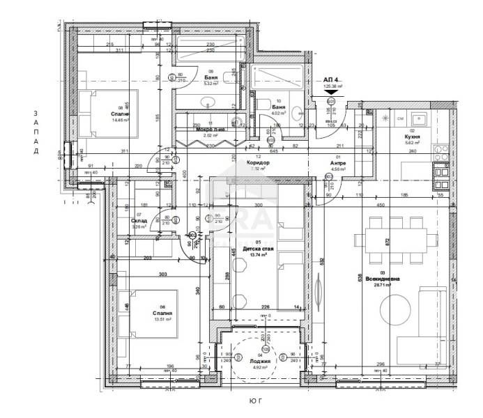 Продава се Четиристаен апартамент в Варна, м-т Траката - 141 кв.м за 958 €/кв.м - Снимка #4