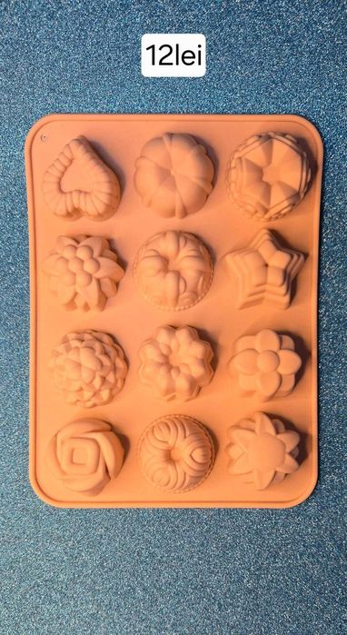 Matrite silicon sapun,lumanari,pachet 4 bucati