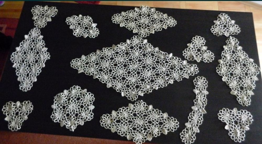 Set Macrame cu fata de masa crosetat manual