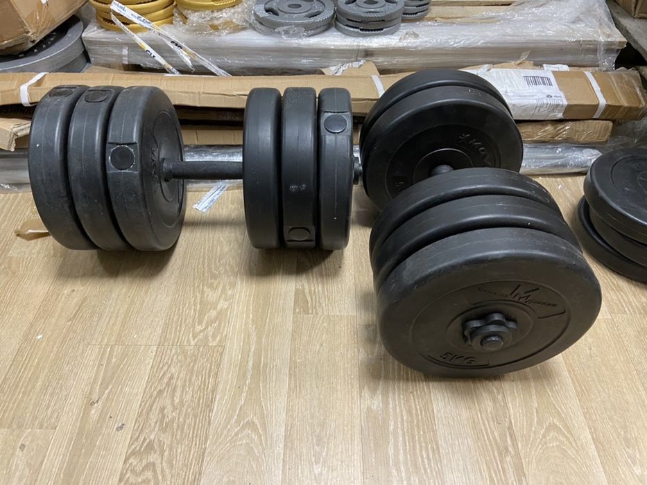 Gantere reglabile noi set 64 kg. Ambele. 32+32=64 kg made in Germany