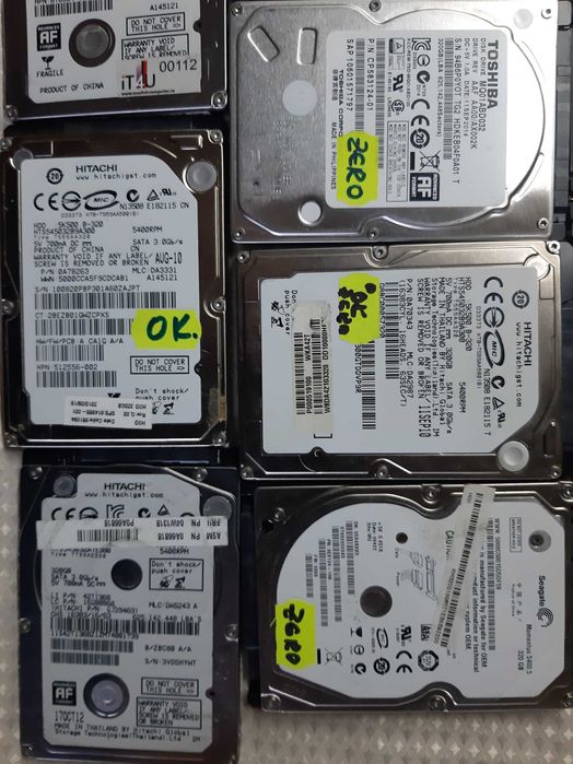 LOT 11 bc Hard Disk Sata 2,5" HDD-320 Gb