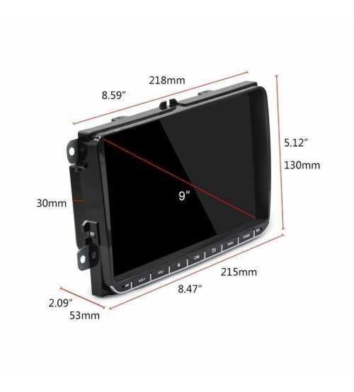 Dvd Auto VW SKODA SEAT Android 9 Inch 2G+32G, Radio, Bluetooth, usb, mirrorlink