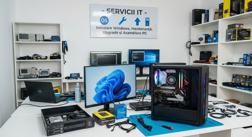 Servicii IT -Instalare Windows, Mentenanţă, Upgrade şi Asamblare PC