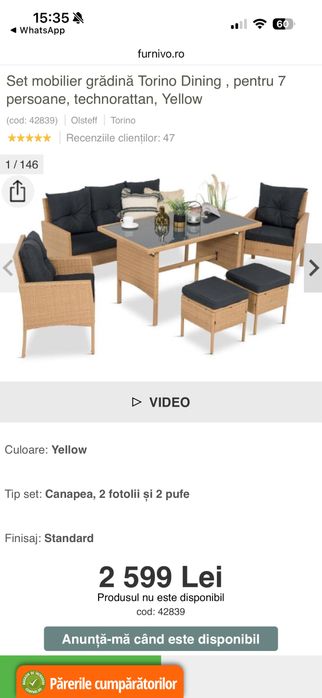 Set pentru Gradina terasa