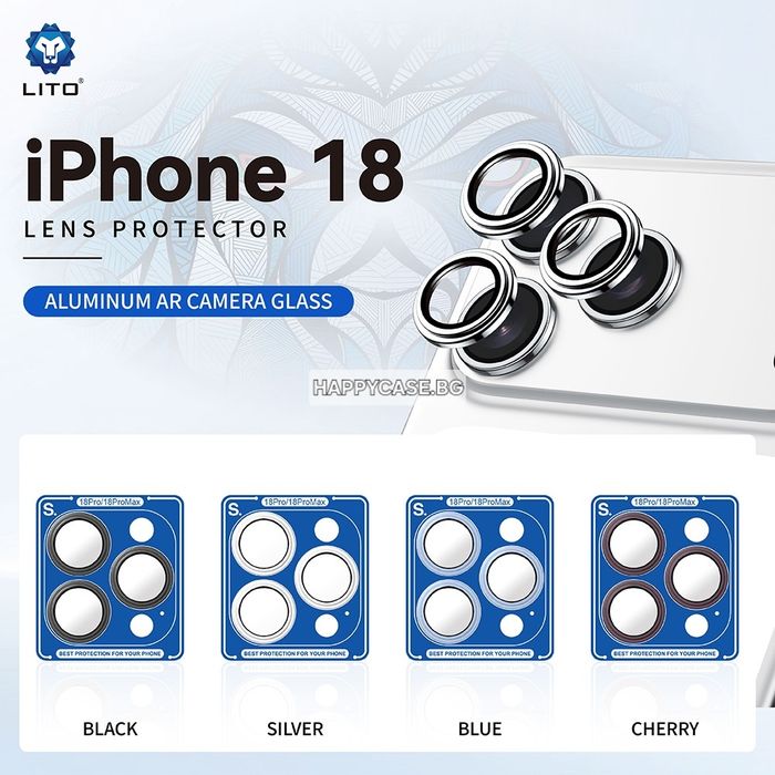 Apple iPhone 18 Pro Max / 18 Pro / LITO S+ CF Ринг протектор за камера