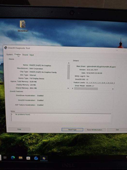 Laptop Dell 5520 i5 16 GB