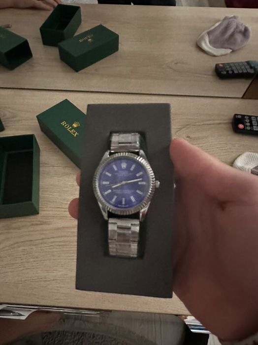 Часы rolex синие