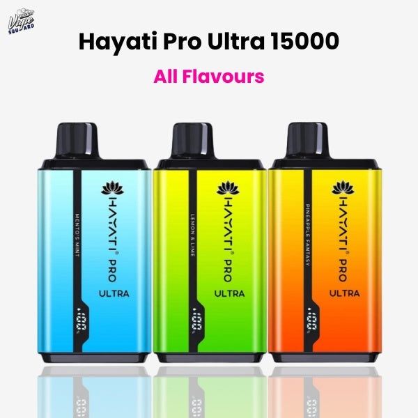 Vape 15.000 Puffs Hayati Ultra Pro 2 Arone Reincarcabil Display