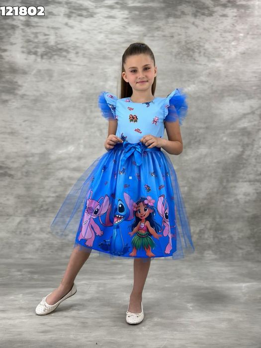 Рокля Стич 116,122,128,134,140,152см