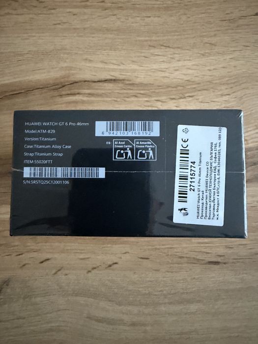 Huawei watch Gt 6 Pro  titanium strap. Yettel - 19.01.26г.