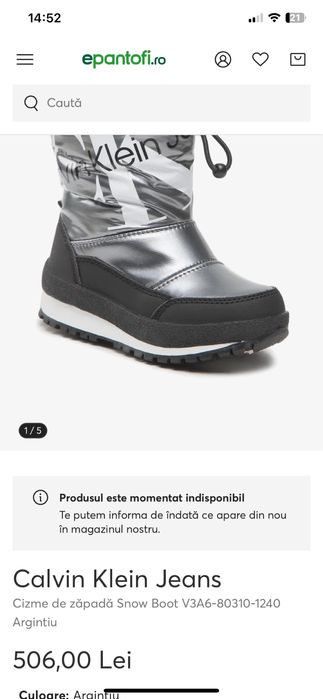 Vand ghete calvin klein copii