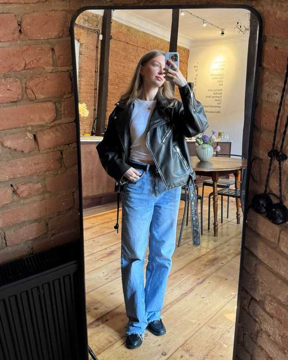 Продам кожанную куртку ZARA