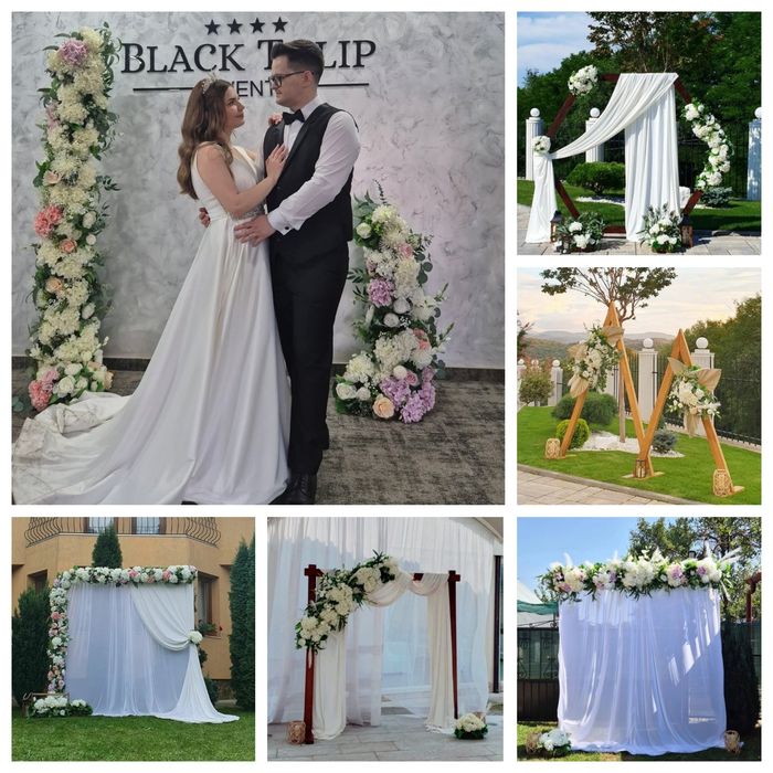 Aranjament  decor baloane flori nunta botez majorat