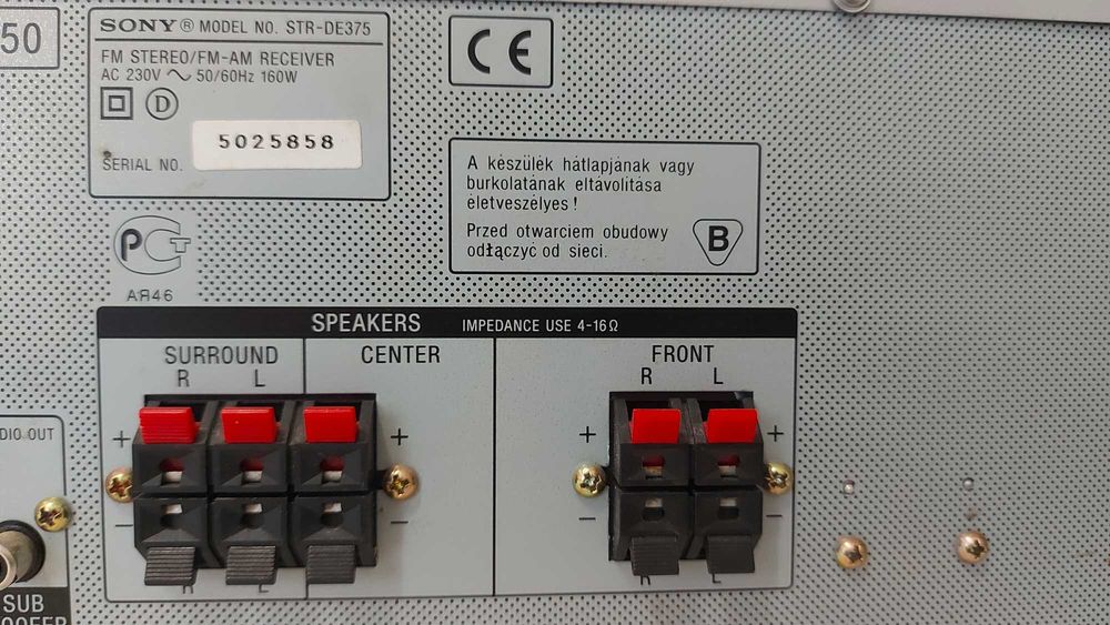 Amplificator cu radio Sony STR DE375