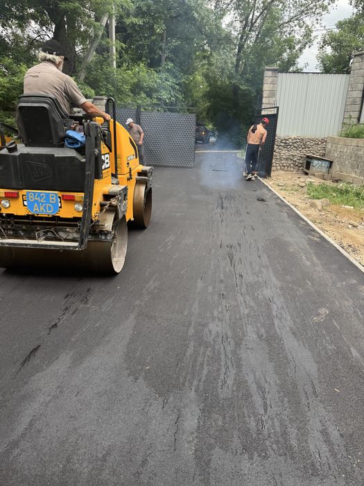 Асфальтирование. Укладка асфальта.