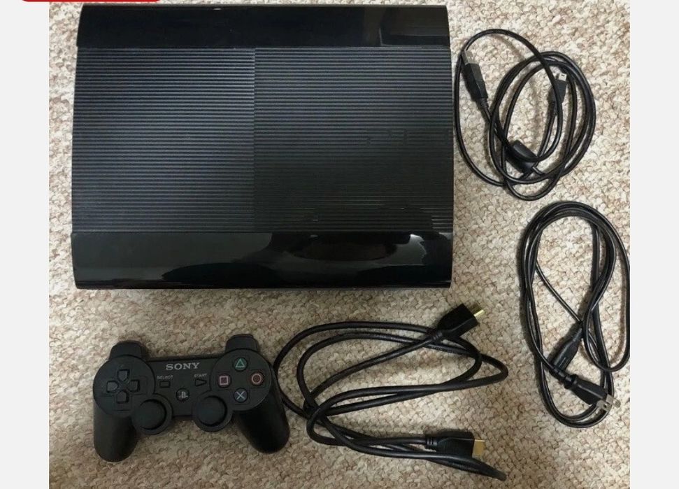 Playstation 3 impecabil, nedesfacut, 500gb, cu maneta noua si 4 jocuri