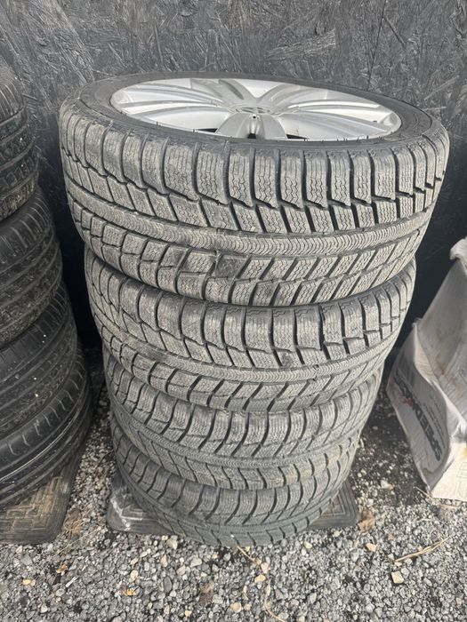 Jante aliaj originale VW / R17 / 5x112 / Cauciucuri noi