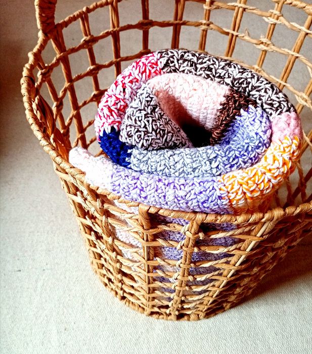 Ръчно плетено памучно одеяло