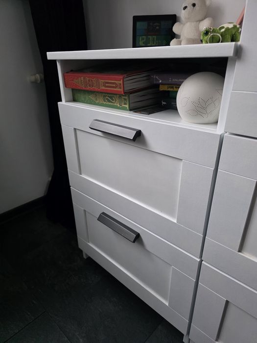 Comoda IKEA alba, 2 sertare 50×42 cm