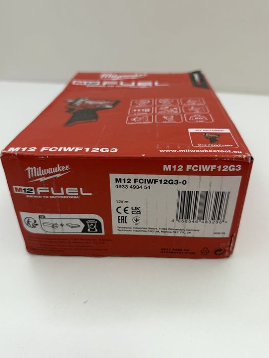 Cheie compacta M12 FUEL Milwaukee, cu inel de fixare, 3000 RPM - Nouă