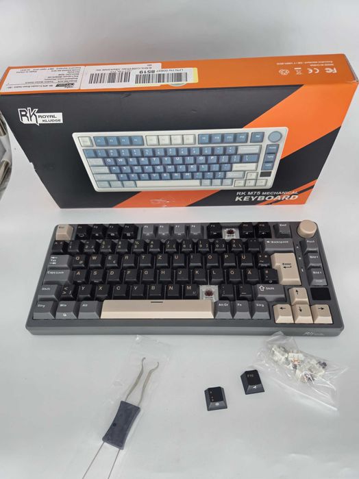 Tastatura Mecanica RK M75 Display Smart DE Brown Switch - Resigilat