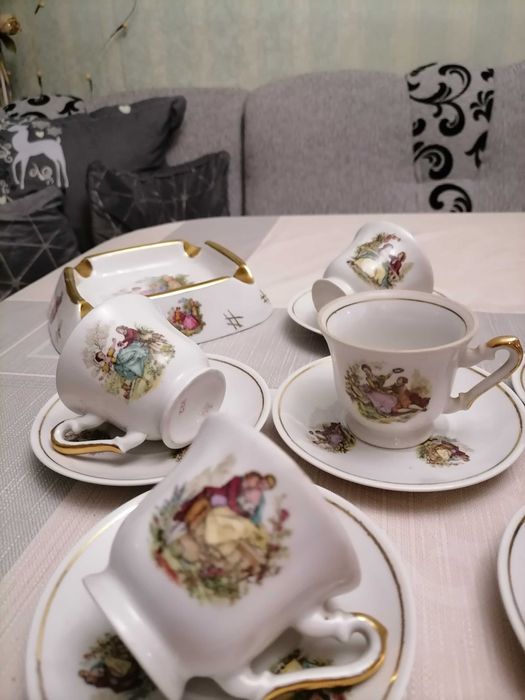 Красив гръцки сервиз за Кафе