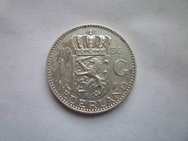 сребърна монета 1 гулден 1956 година