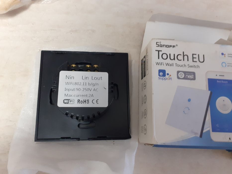 Intrerupator Touch Smart Simplu Wi-Fi Sonore Touch 2,4Ghz
