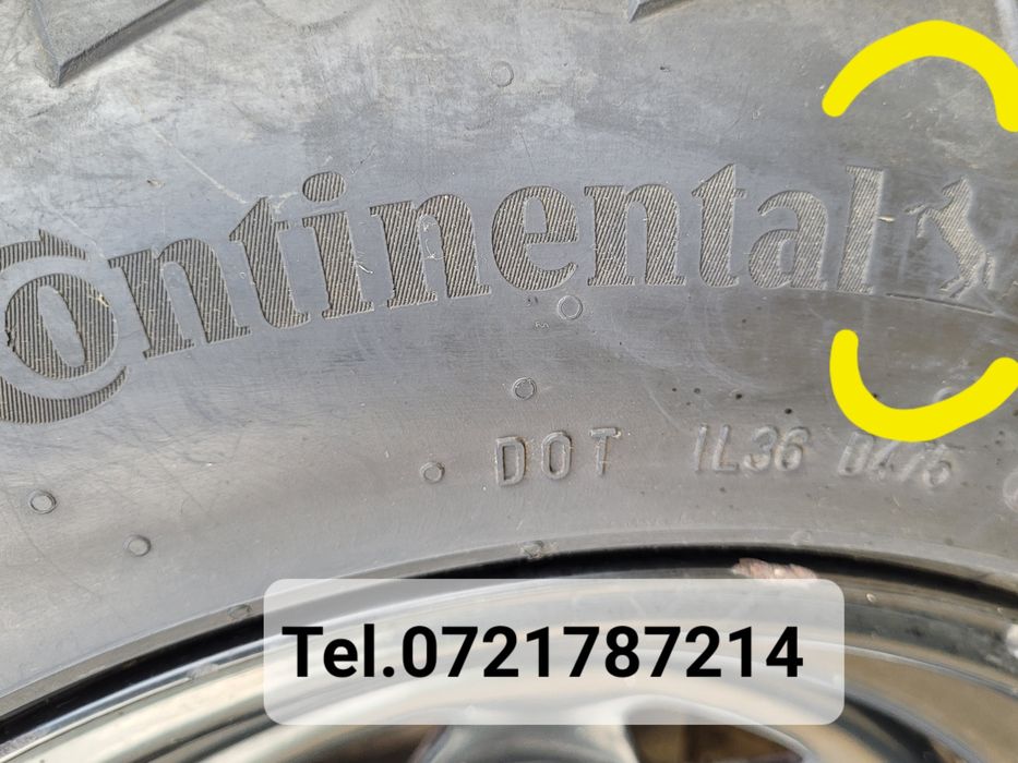 Vând 4 buc. jante oțel cu cauciucuri 215/75/R15 Suzuki.