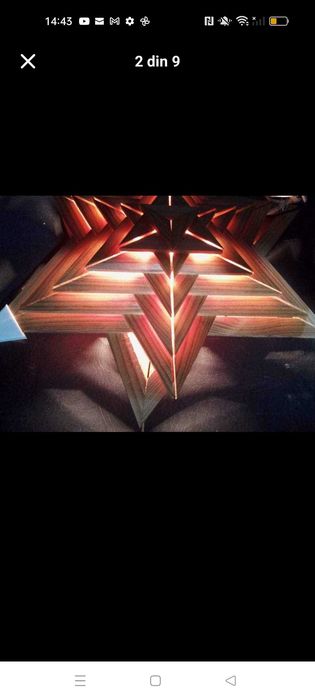 Stea decorativă cu bec