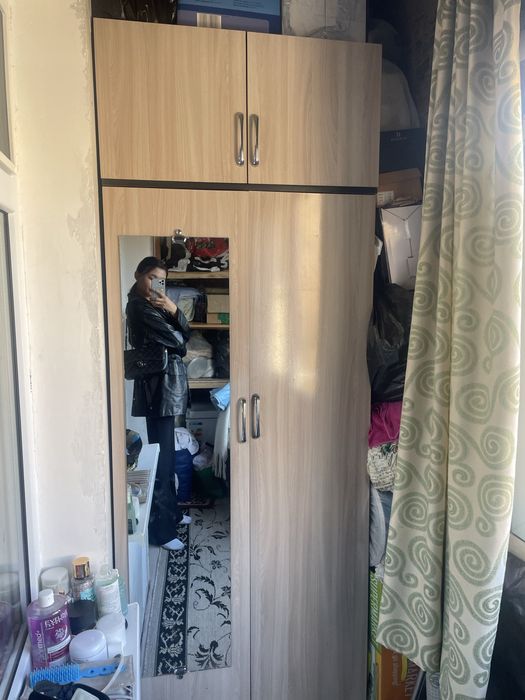 Пиджак кожаный черный оверсайз