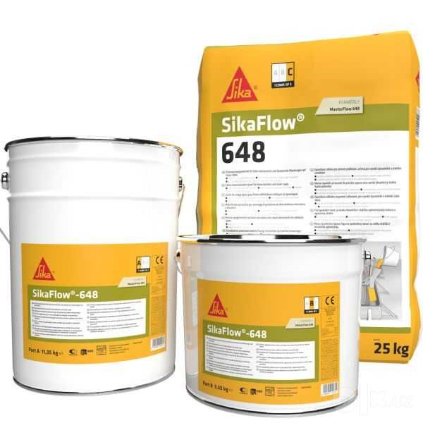 Sikaflow 648 ustunlar tagida grouting va ankraj o'rnatish uchun