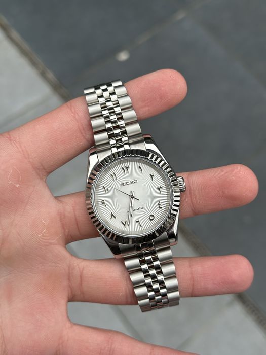 Ceas Seiko Datejust "Who cares, I'm already late" Mod NH35 39mm Open Back