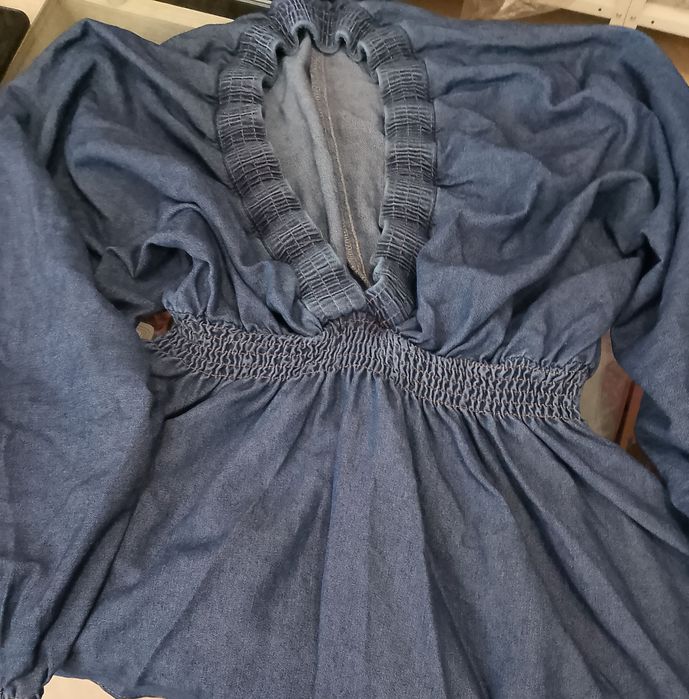 Елегантна дънкова рокля